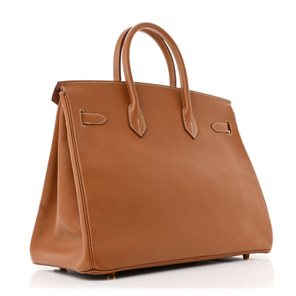 Hermes Courchevel Birkin 35 Gold 3 of 12