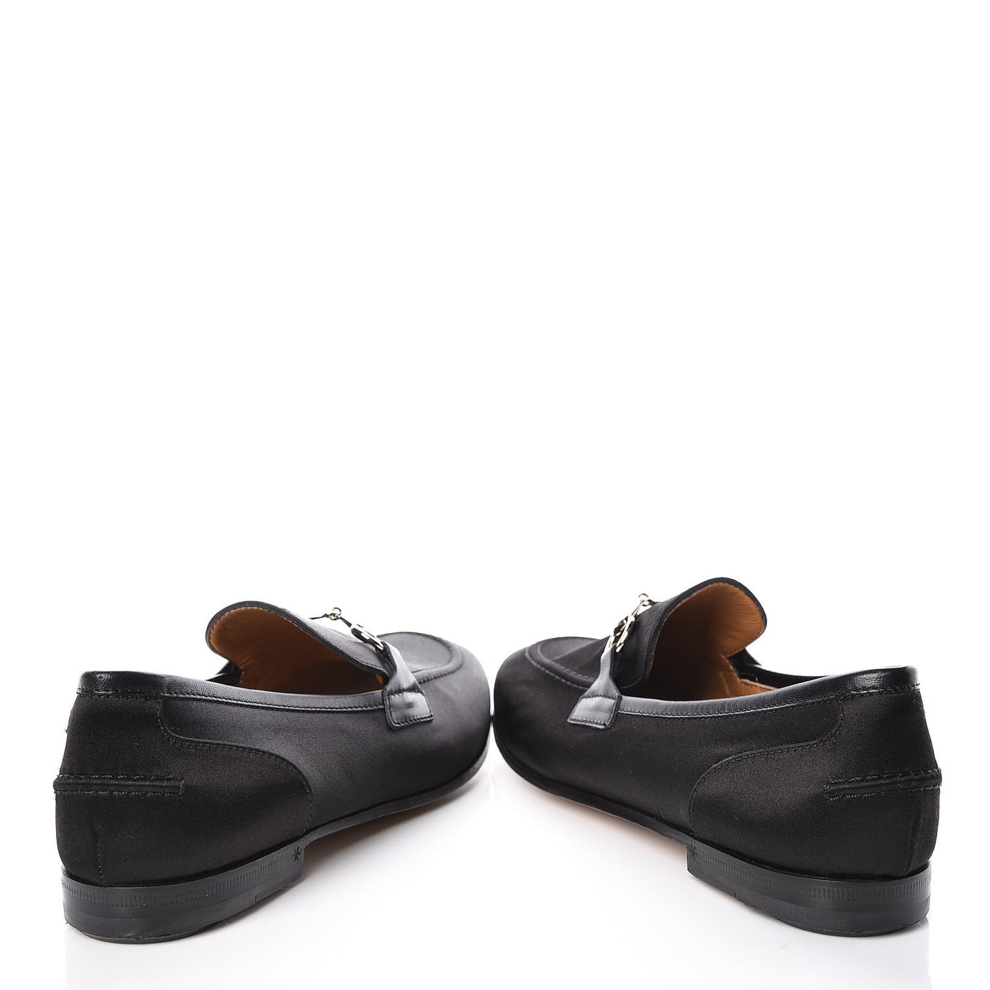 Satin Jordaan Womens Loafers 37.5 Black