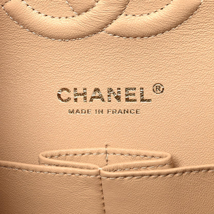 Chanel Caviar Quilted Medium Double Flap Beige 6 of 10