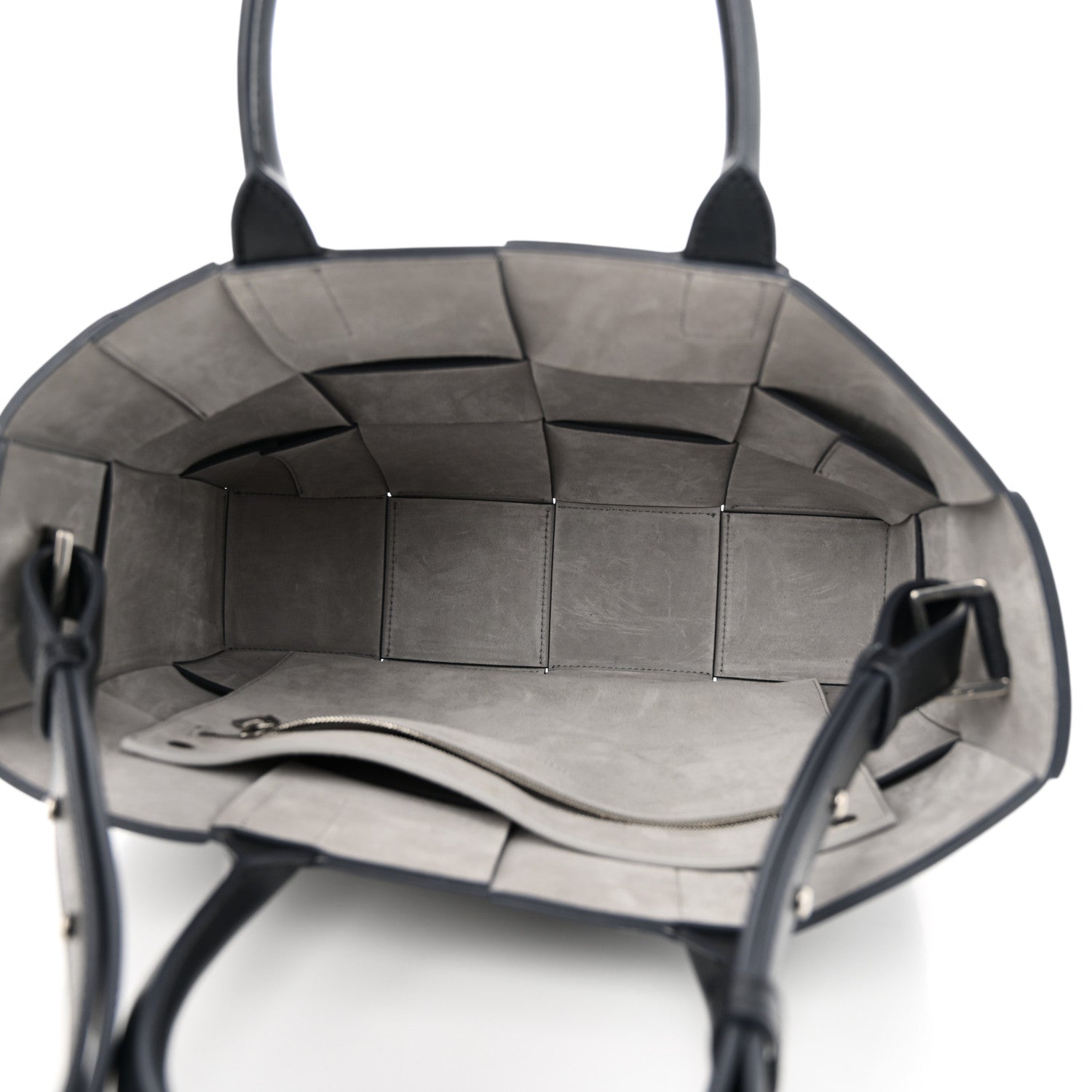Bottega Veneta Nappa Maxi Intreccio Small Arco East West Tote Ardoise Glacier 5 of 9
