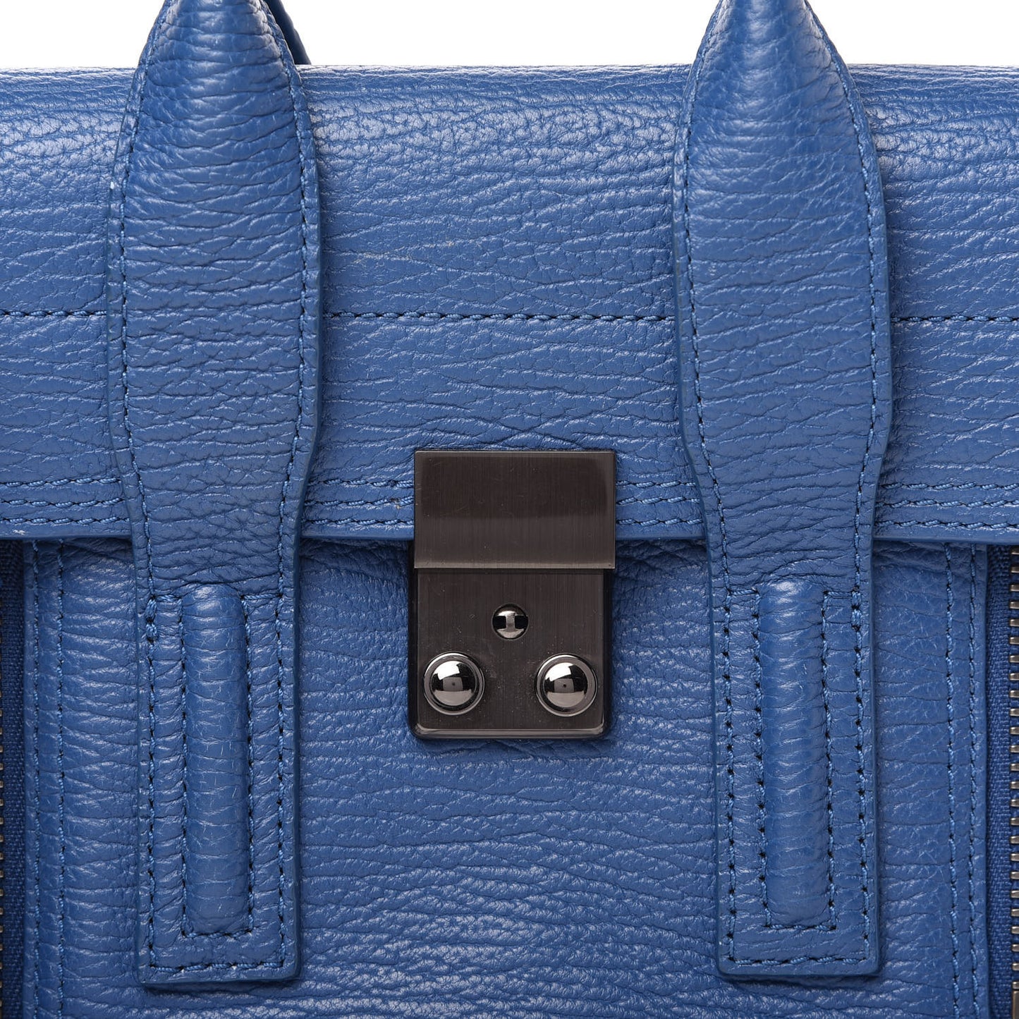 Textured Calfskin Mini Pashli Satchel Cobalt