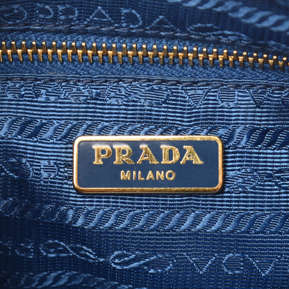 Prada Vitello Daino Pochette Cobalto 6 of 6