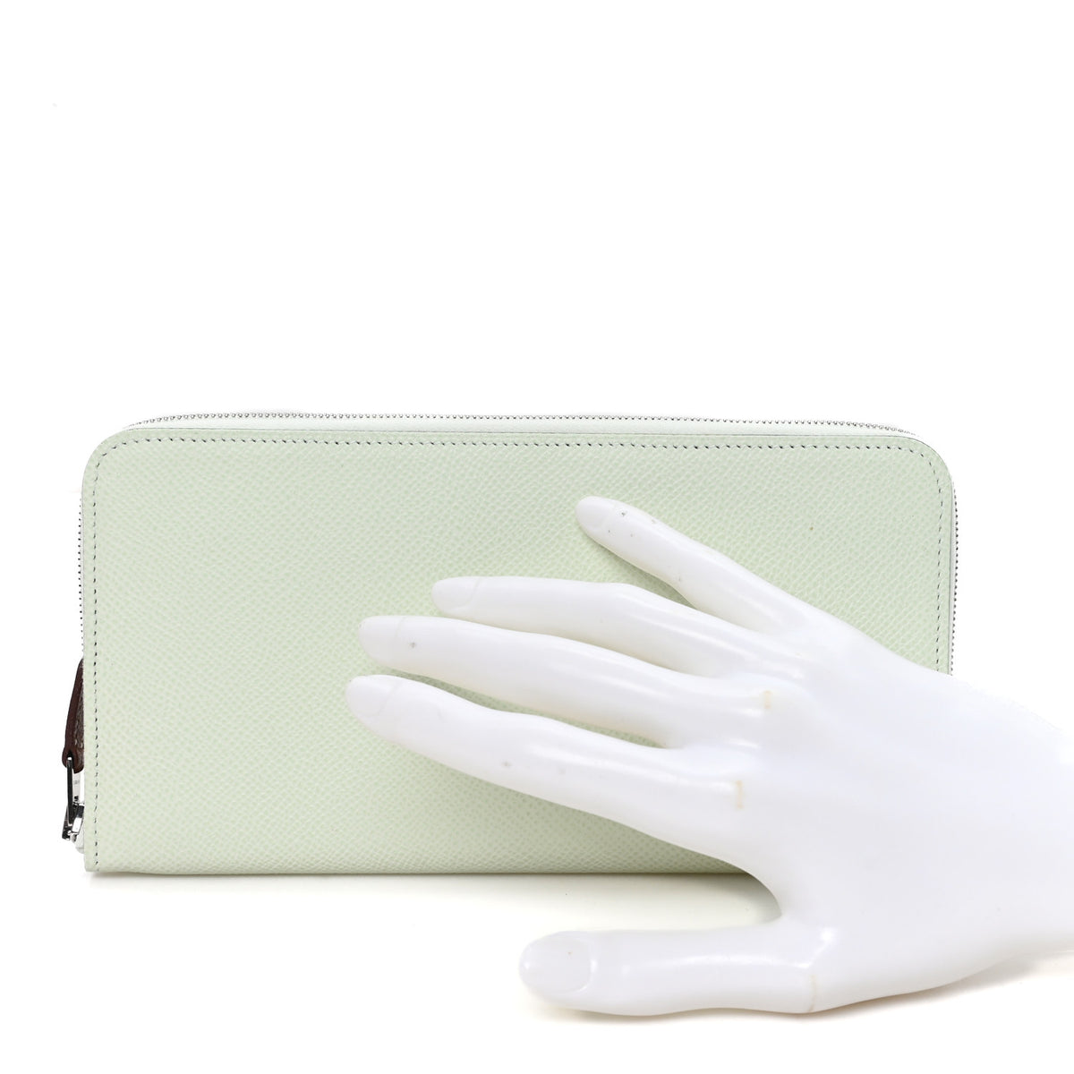 Hermes Epsom Silk'In Wallet Vert Fizz 2 of 8