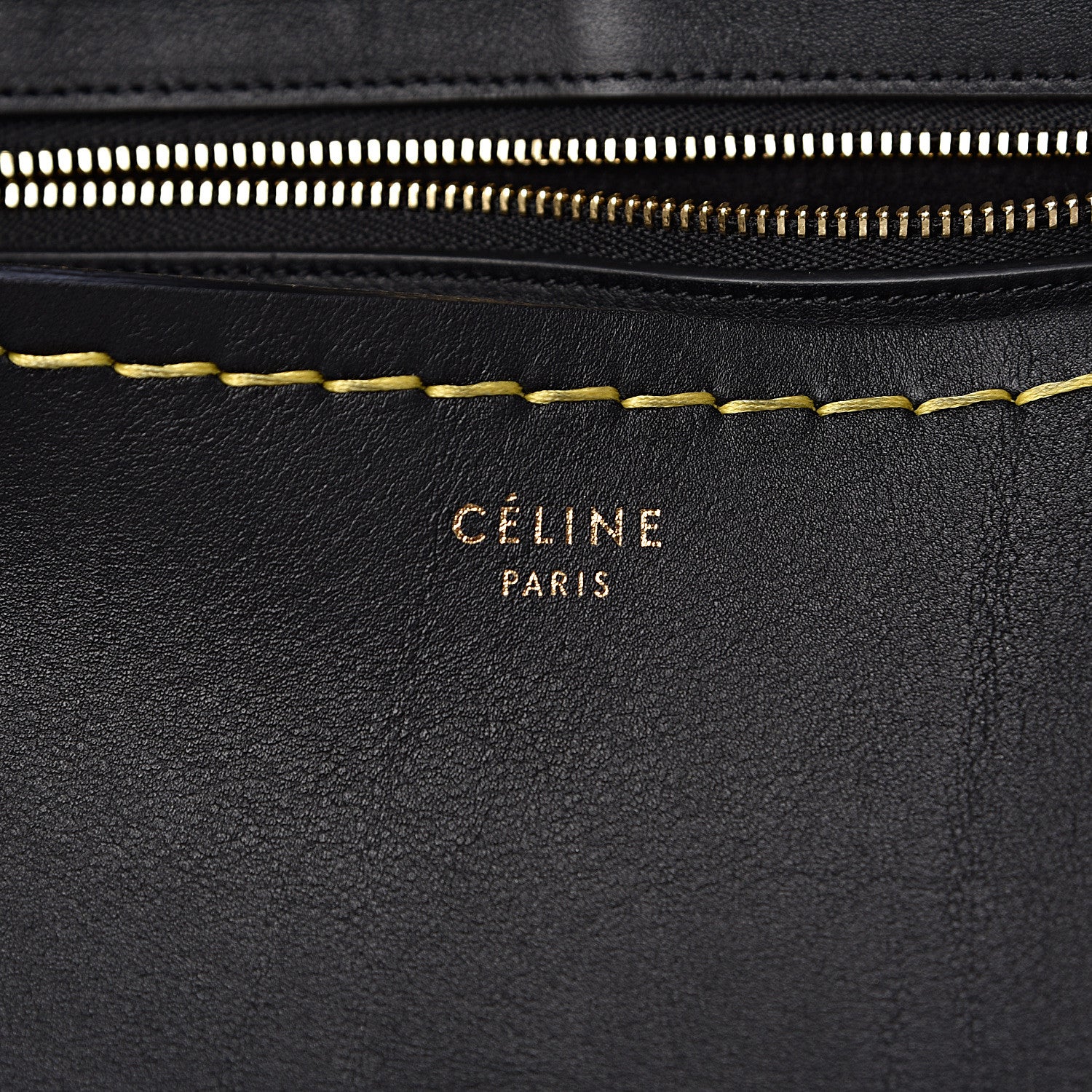 Celine Calfskin Orb Bag Black 6 of 10