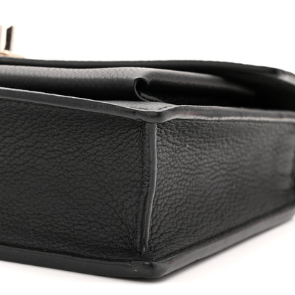 Louis Vuitton Soft Calfskin My Lockme Chain Pochette Black 9 of 9