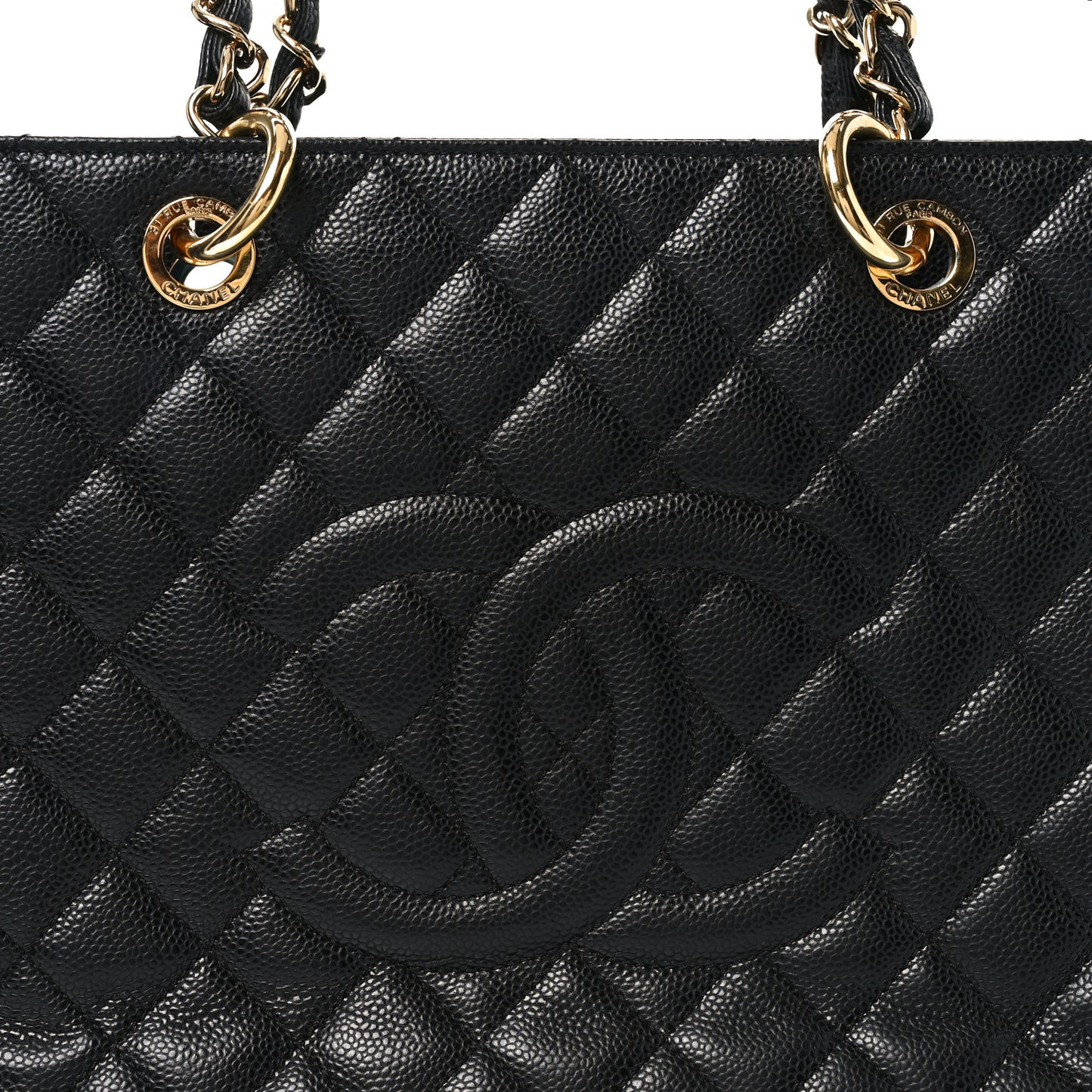Caviar Quilted XL Grand Shopping Tote GST Black