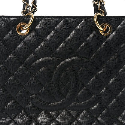 Chanel Caviar Quilted XL Grand Shopping Tote GST Black 8 of 10