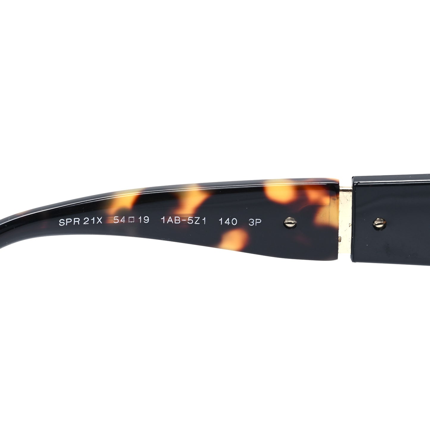 Oversized Monochrome Sunglasses SPR 21X Black Tortoise