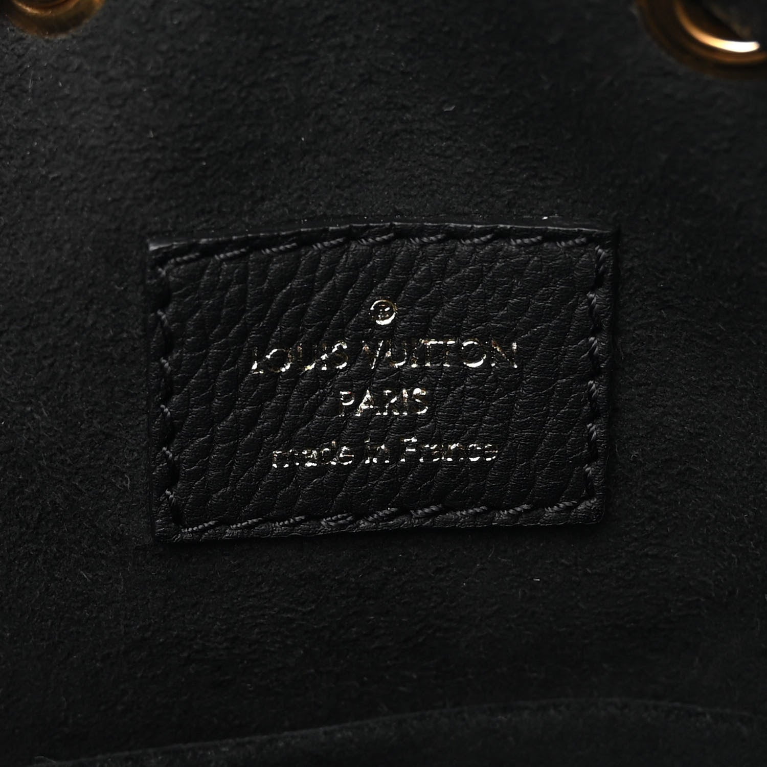 Louis Vuitton Calfskin Lockme Bucket MM Black 6 of 9