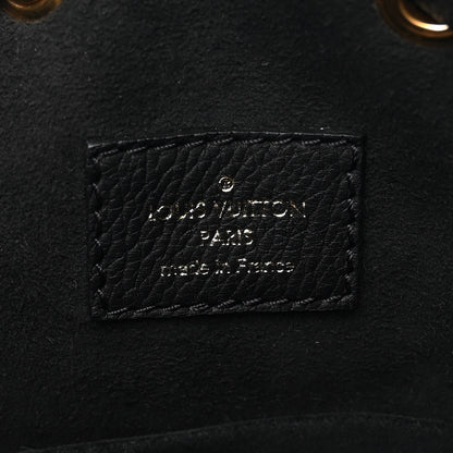 Louis Vuitton Calfskin Lockme Bucket MM Black 6 of 9