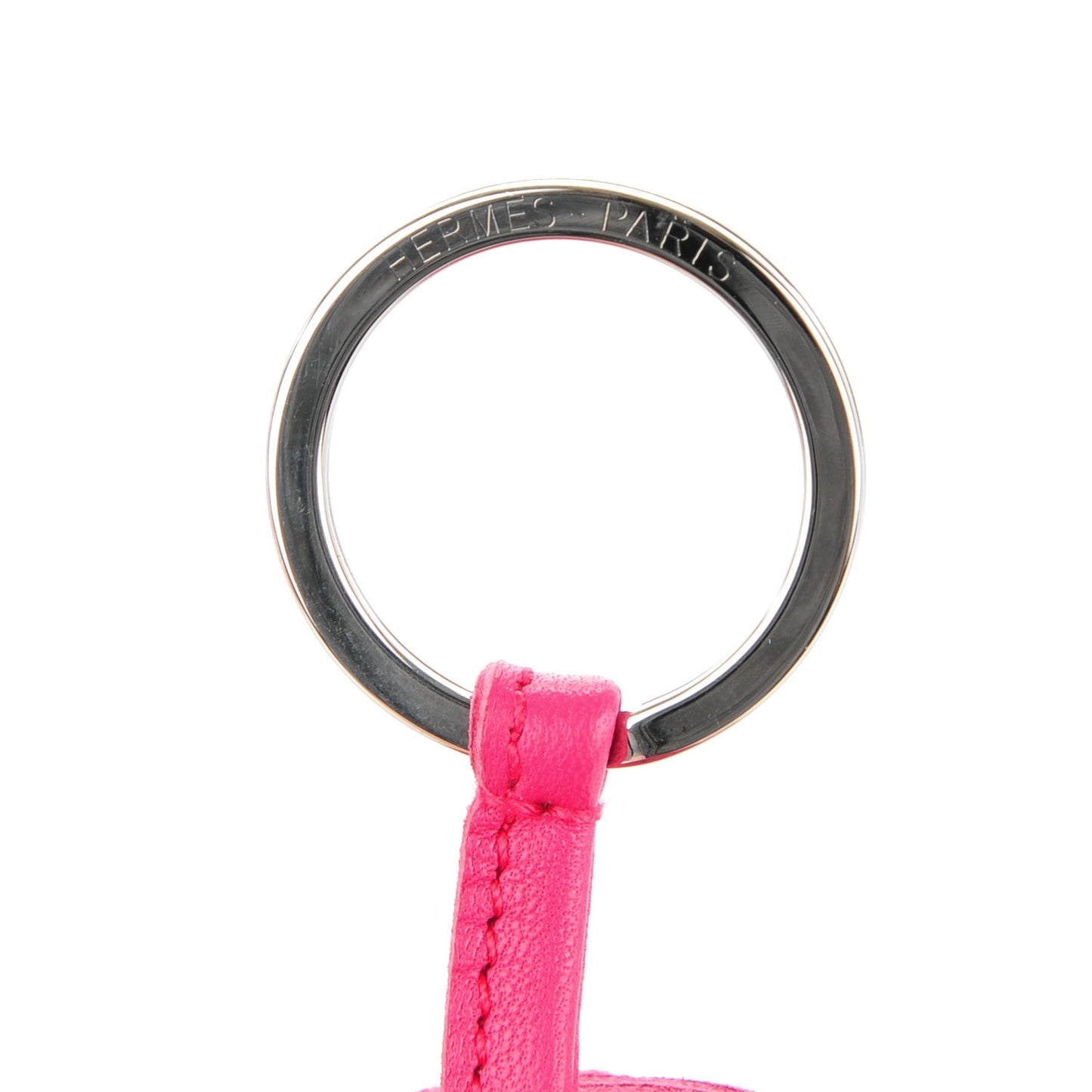 Lambskin Carmen Tassel Key Holder Rose Shocking