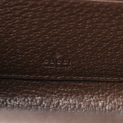 Gucci GG Supreme Monogram Textured Dollar Calfskin Mini Trunk Shoulder Bag Beige Ebony New Acero 6 of 10