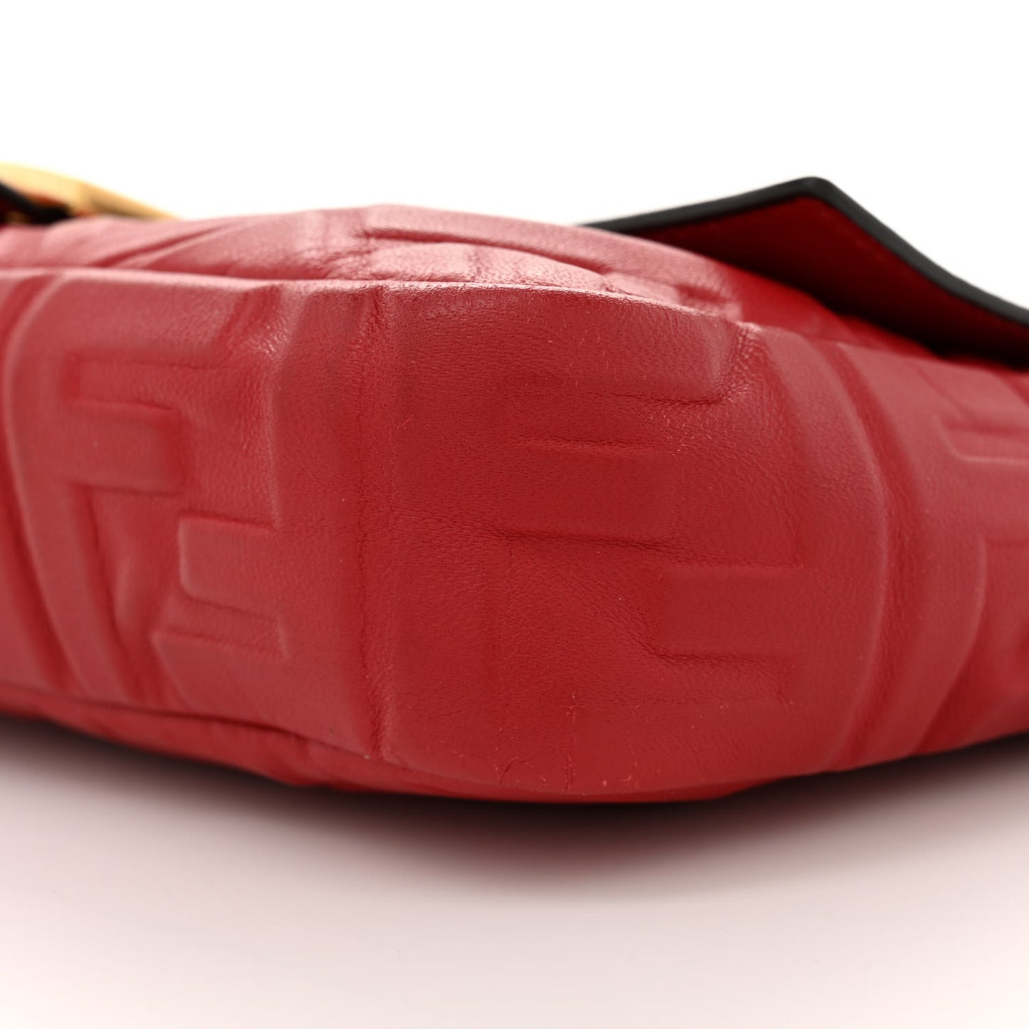 Nappa FF 1974 Embossed Baguette Fragola