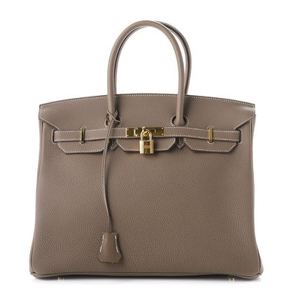Hermes Togo Birkin 35 Etoupe 1 of 38