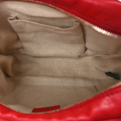 Gucci Pebbled Calfskin Small Soho Disco Bag Tabasco Red 5 of 11