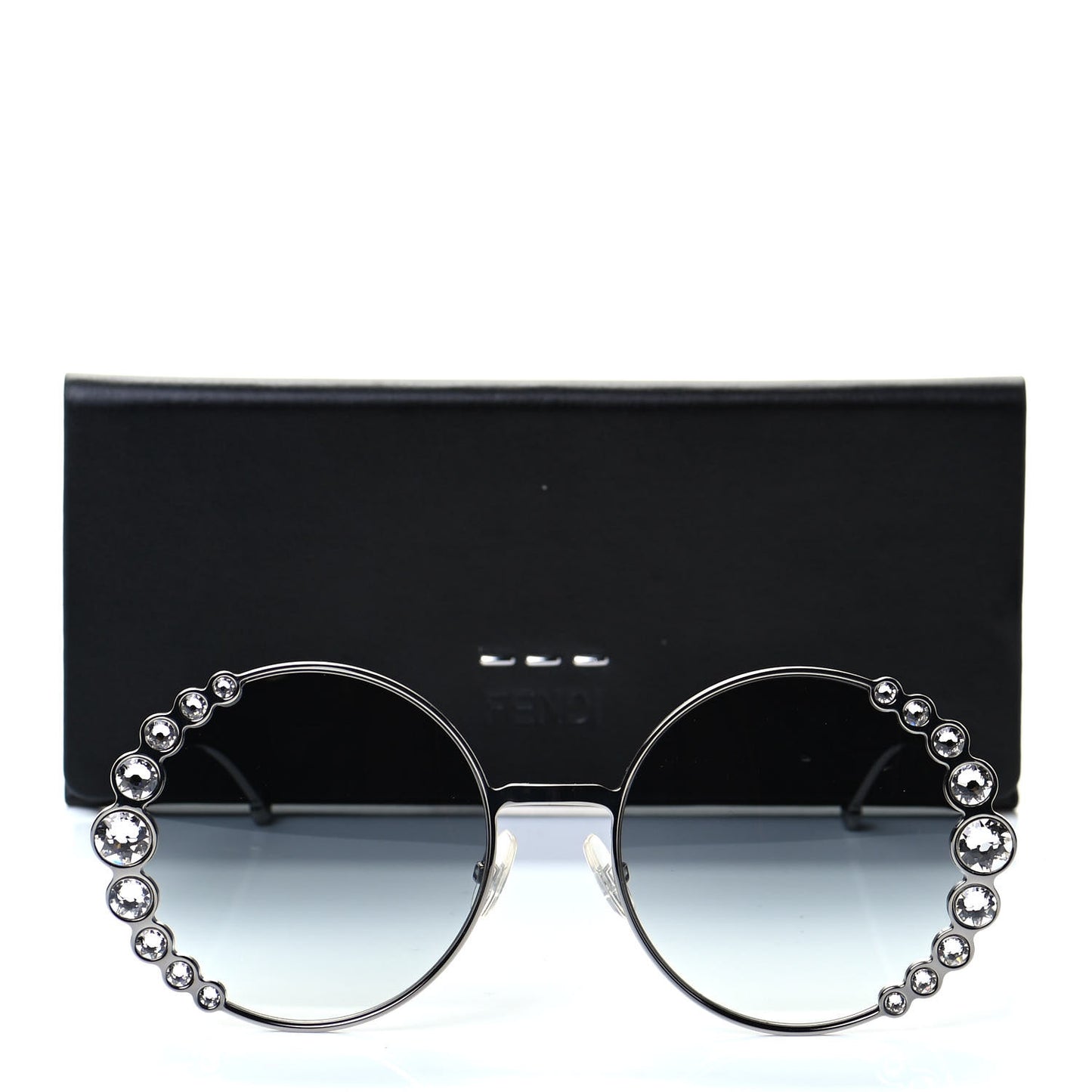 Crystal Round Sunglasses FF0324/S Silver