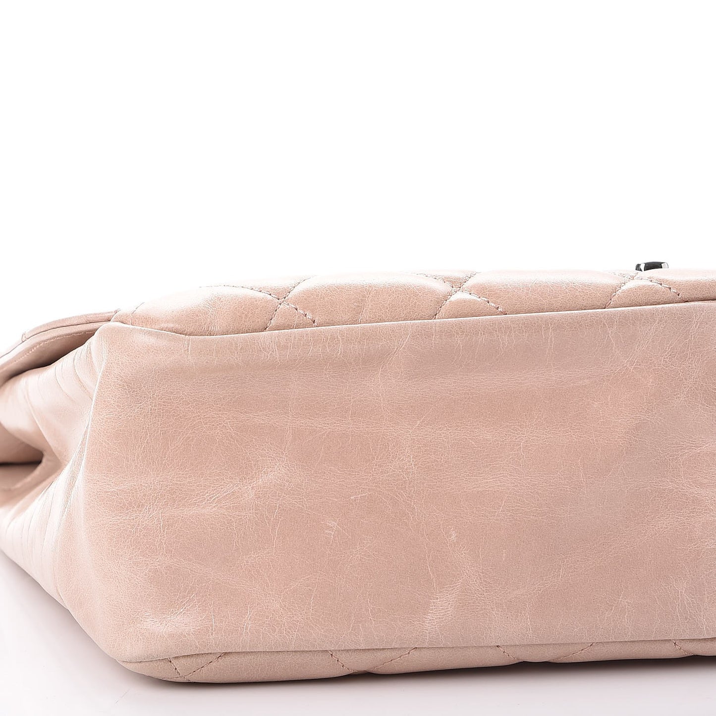 Glazed Calfskin Quilted Small CC Delivery Tote Light Pink