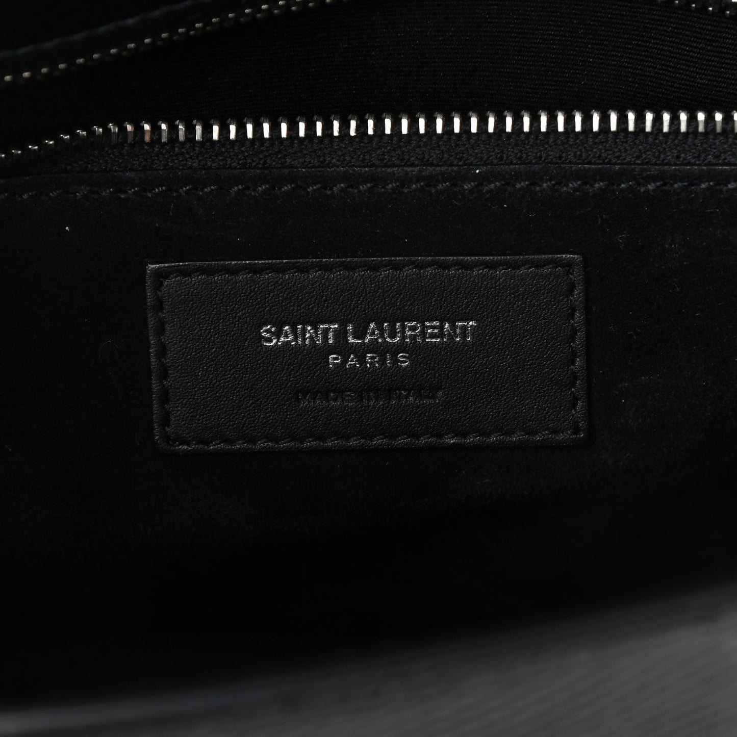 Snakeskin Carre Satchel Black
