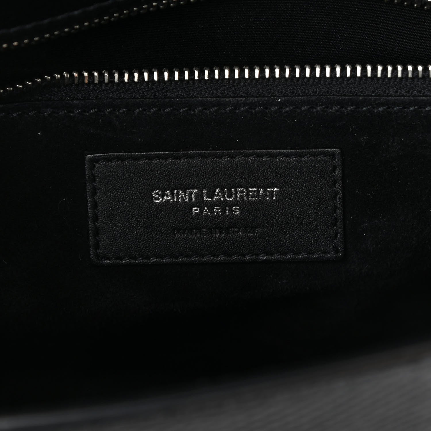 Saint Laurent Snakeskin Carre Satchel Black 6 of 9