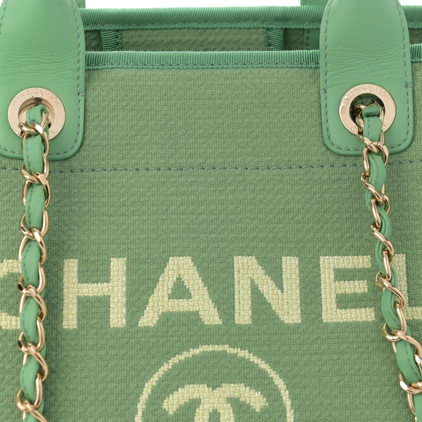 Mixed Fibers Medium Deauville Tote Green