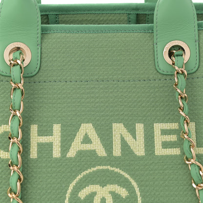 Chanel Mixed Fibers Medium Deauville Tote Green 9 of 11