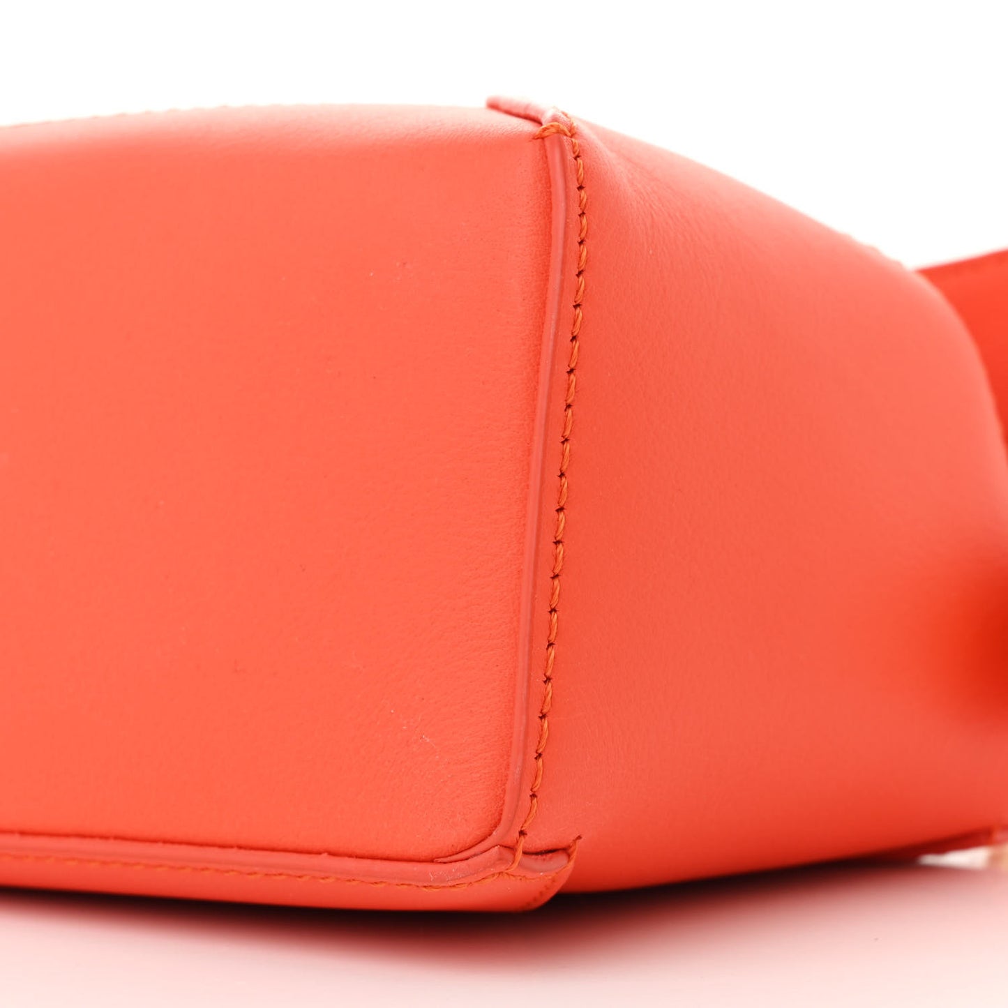 Calfskin Mini Puzzle Edge Bag Vivid Orange