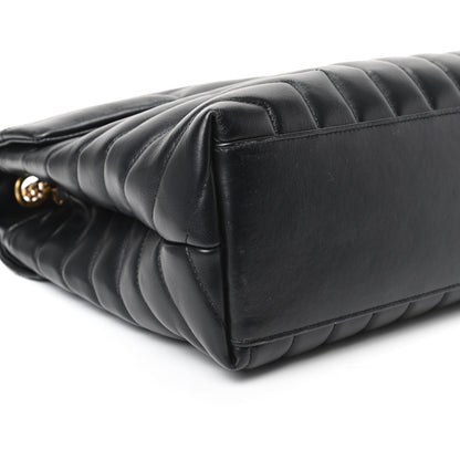 Saint Laurent Calfskin Y Quilted Monogram Medium Loulou Chain Satchel Black 7 of 8