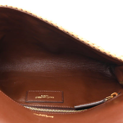 Saint Laurent Raffia Monogram Tassel Kate 99 Dark Nude 5 of 10