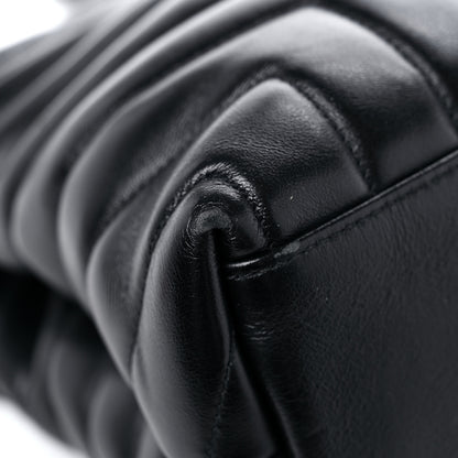 Saint Laurent Calfskin Y Quilted Monogram MonochromeMedium Loulou Chain Satchel Black 11 of 18