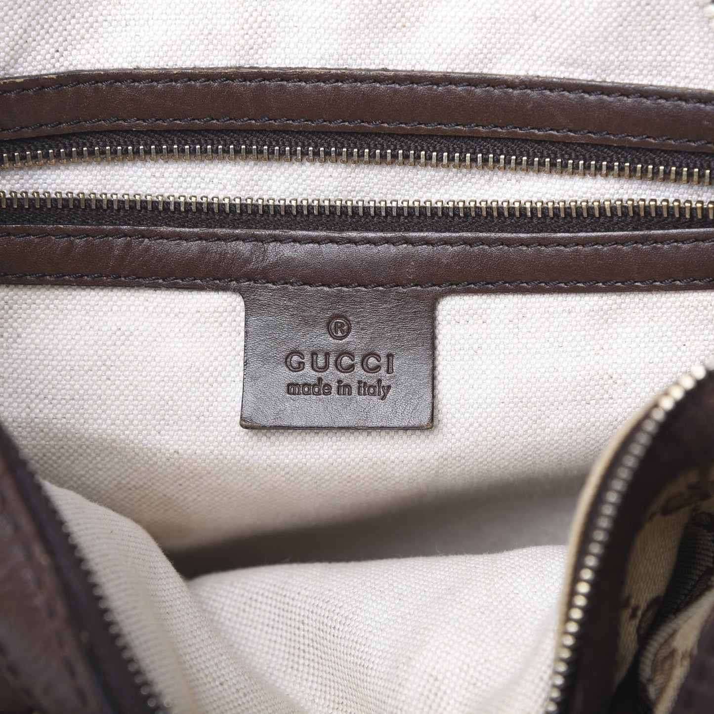 Monogram Vintage Web Medium Boston Dark Brown