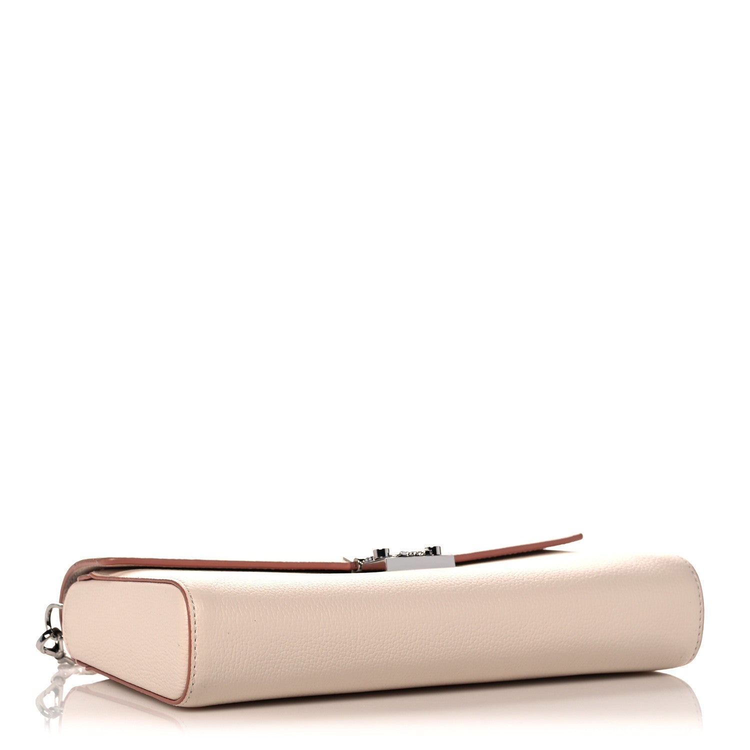 MCM Calfskin Large Patricia Wallet On Chain Beige 4 of 9