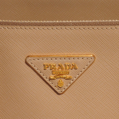 Prada Saffiano Lux Large Double Zip Tote Sabbia 9 of 9