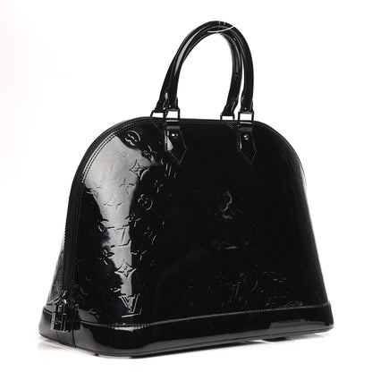 Louis Vuitton Vernis Alma GM Noir Magnetique 8 of 11
