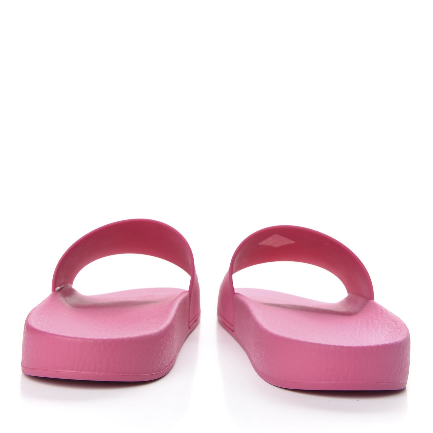 Rubber Logo Stamped Mens Slide Sandals 10 Fuchsia