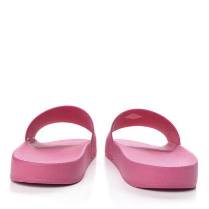 Gucci Rubber Logo Stamped Mens Slide Sandals 10 Fuchsia 6 of 8