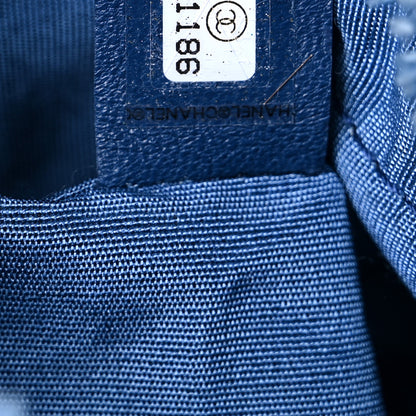 Chanel Denim Quilted Mood Mini Bucket With Chain Blue Multicolor 7 of 10