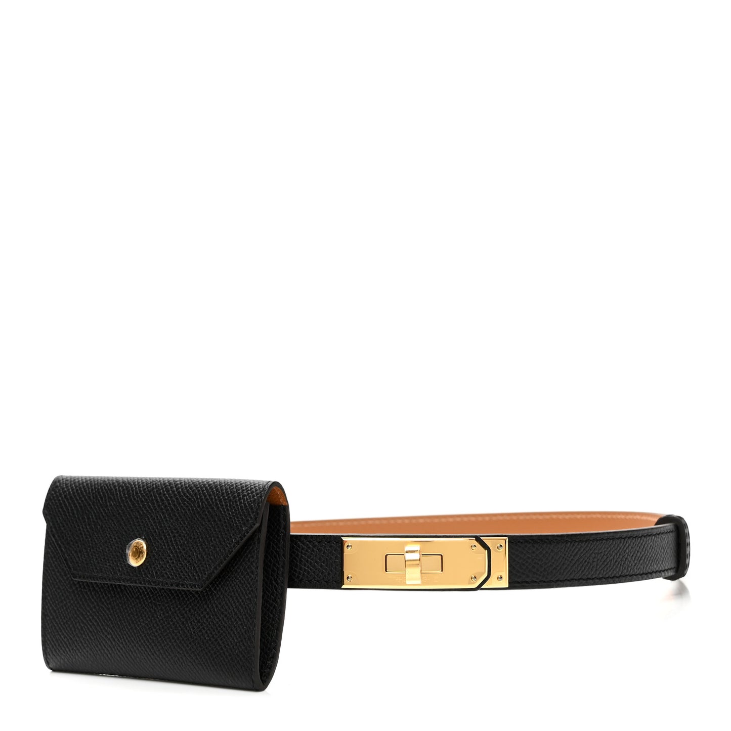 Epsom Kelly Pocket Belt Black