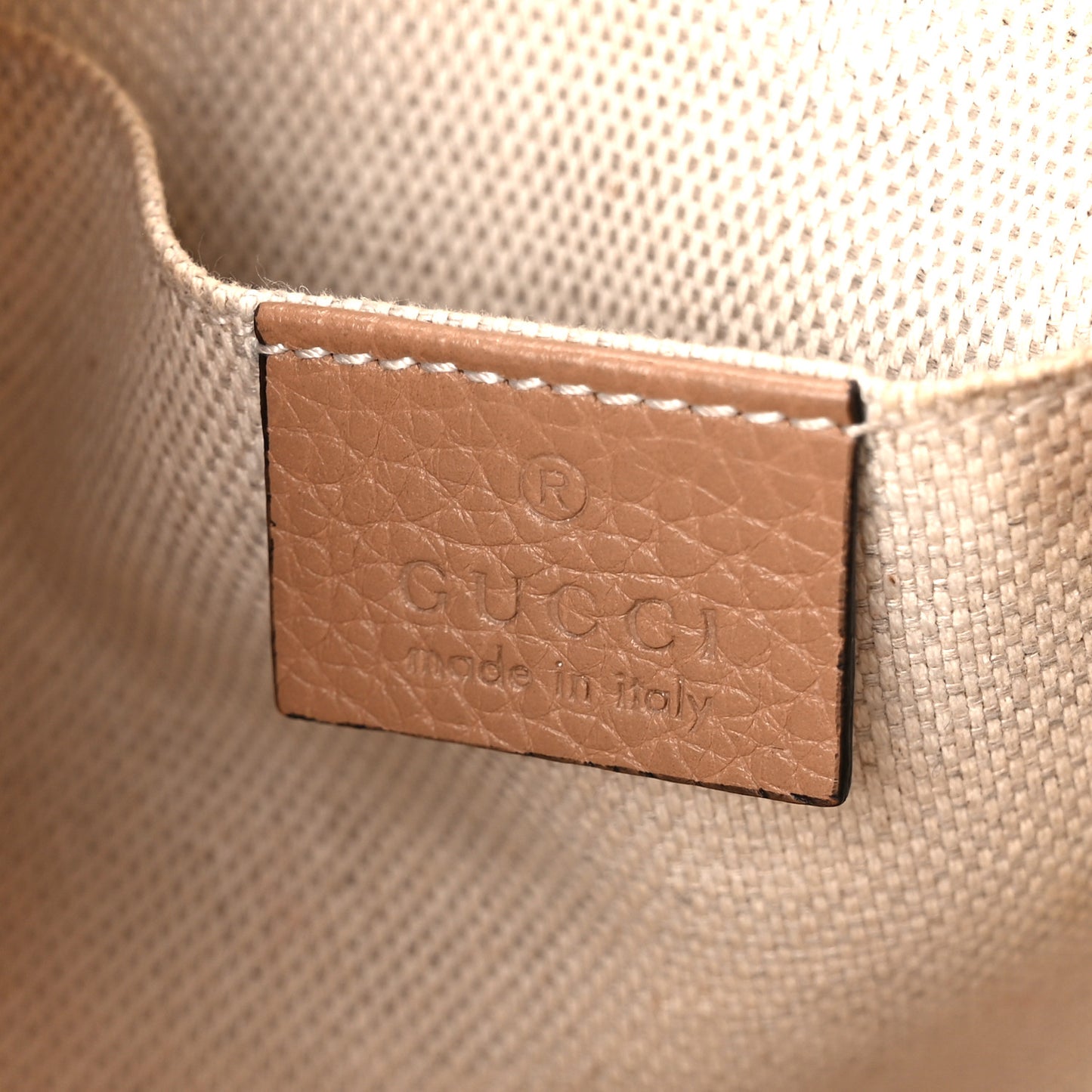 Pebbled Calfskin Small Soho Disco Bag Camelia