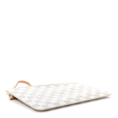 Louis Vuitton Damier Azur Neverfull MM GM Pochette Rose Ballerine 4 of 13