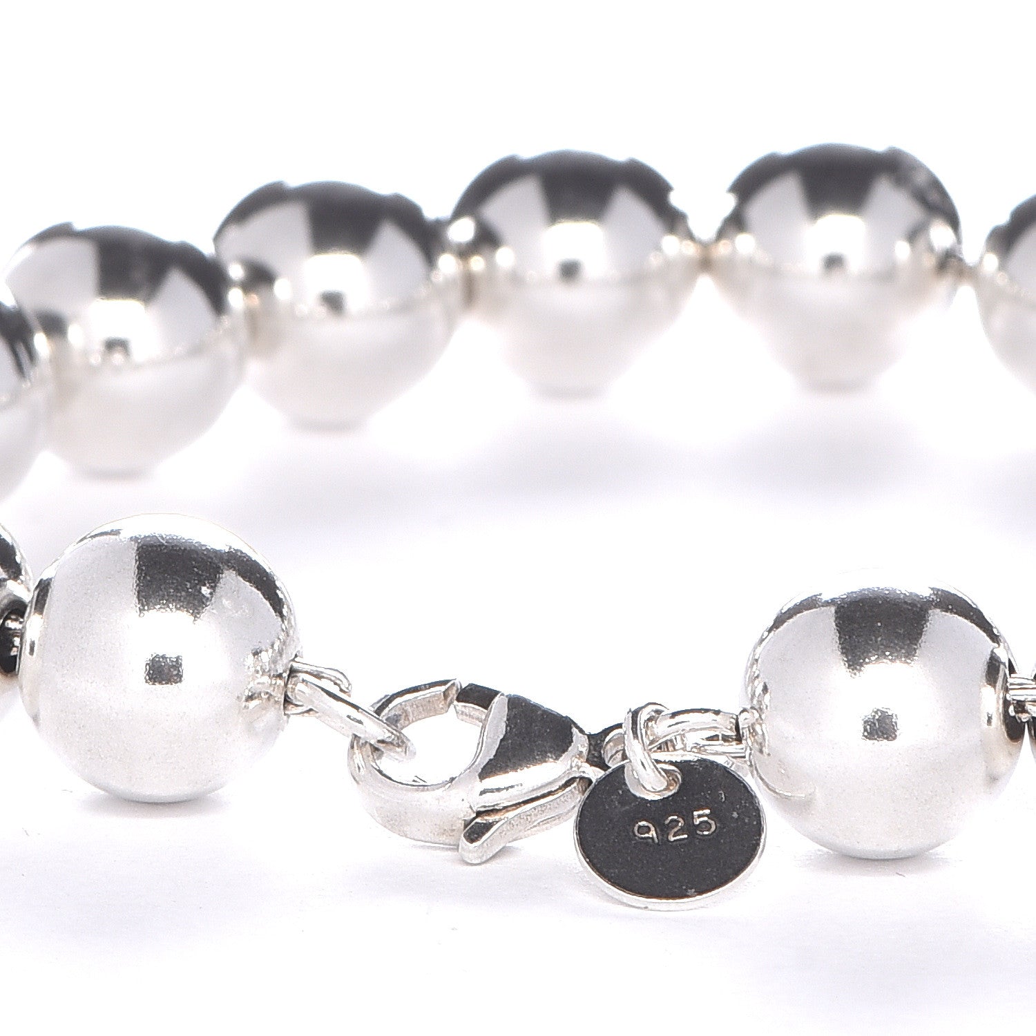 Tiffany Sterling Silver 10mm HardWear Ball Bracelet 6 of 6