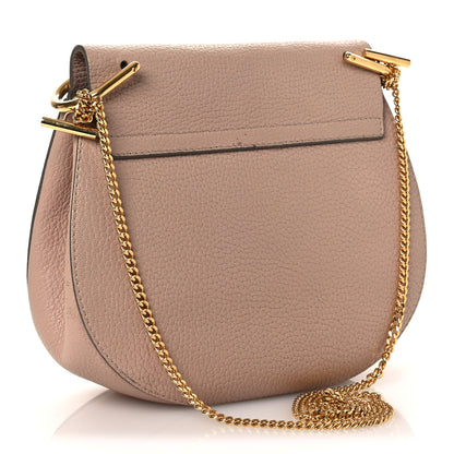 Chloe Grained Lambskin Drew Shoulder Bag Cement Pink 3 of 15