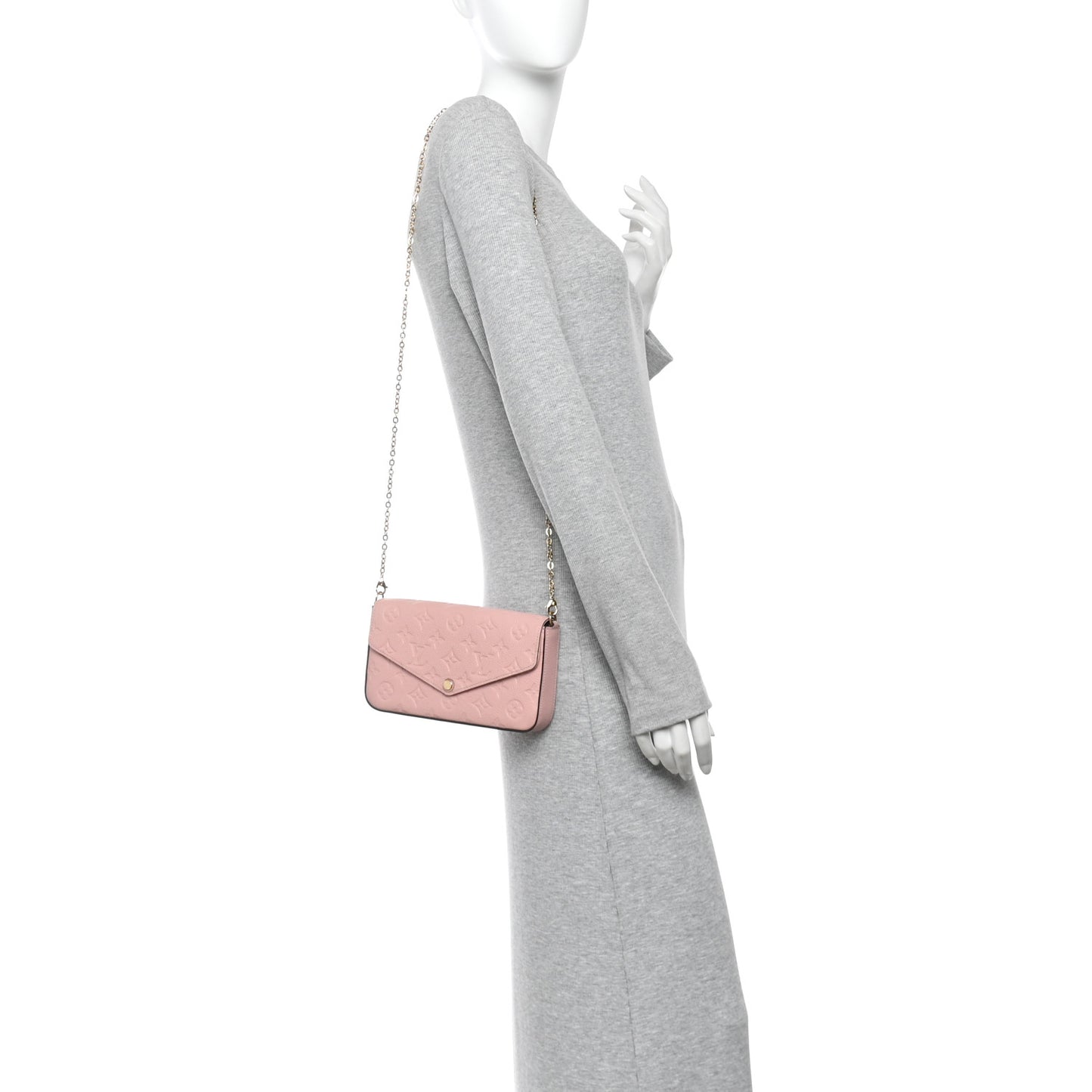 Empreinte Pochette Felicie Chain Wallet Rose Poudre