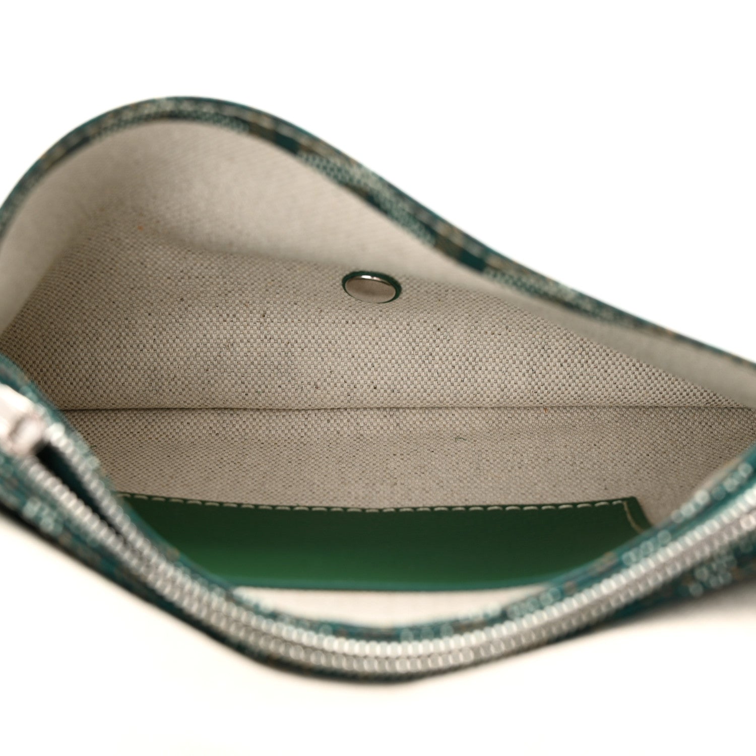 Goyard Goyardine Plumet Wallet Clutch Green 5 of 10