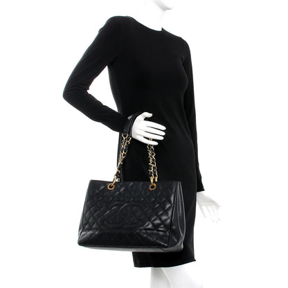 Chanel Caviar Grand Shopping Tote GST Black 2 of 11
