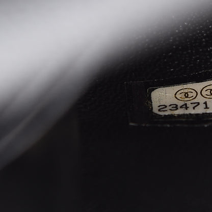 Chanel Caviar Lizard Quilted Mini Coco Handle Flap Black 9 of 9