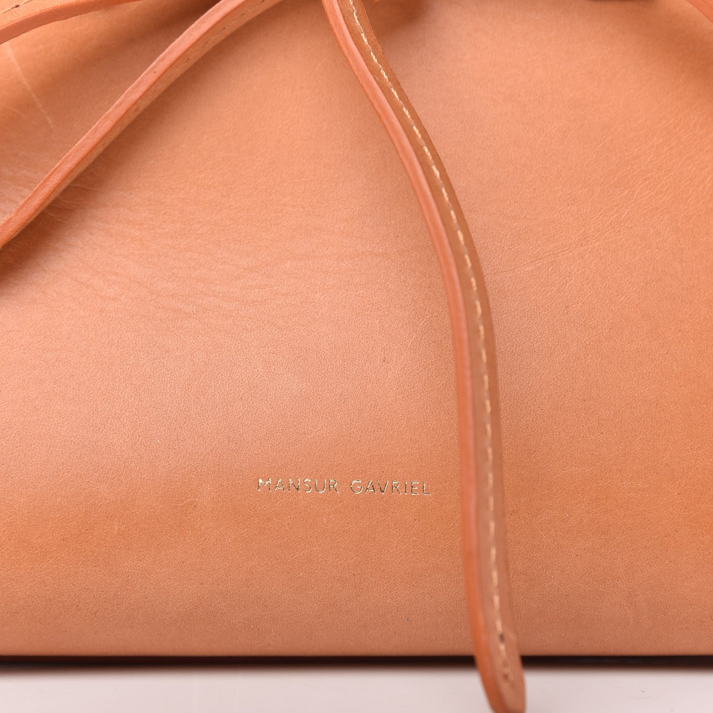 Calfskin Mini Mini Sun Bag Cammello Rosa