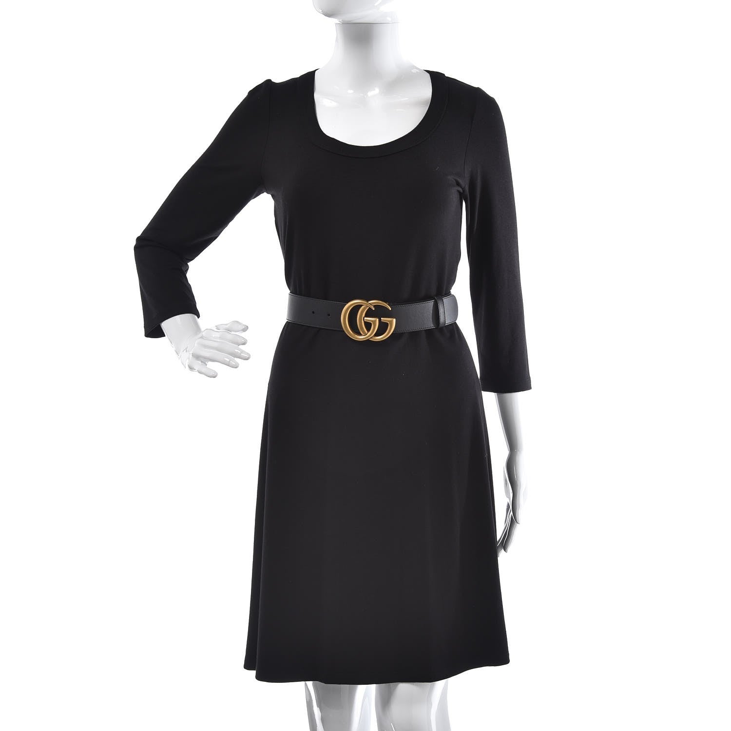 Gucci Calfskin Double G 40mm Belt 85 34 Black 2 of 7