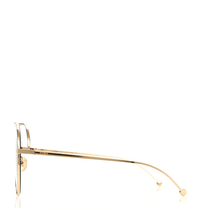 Fendi Metal Aviator Sunglasses FF0286/S Gold 3 of 6