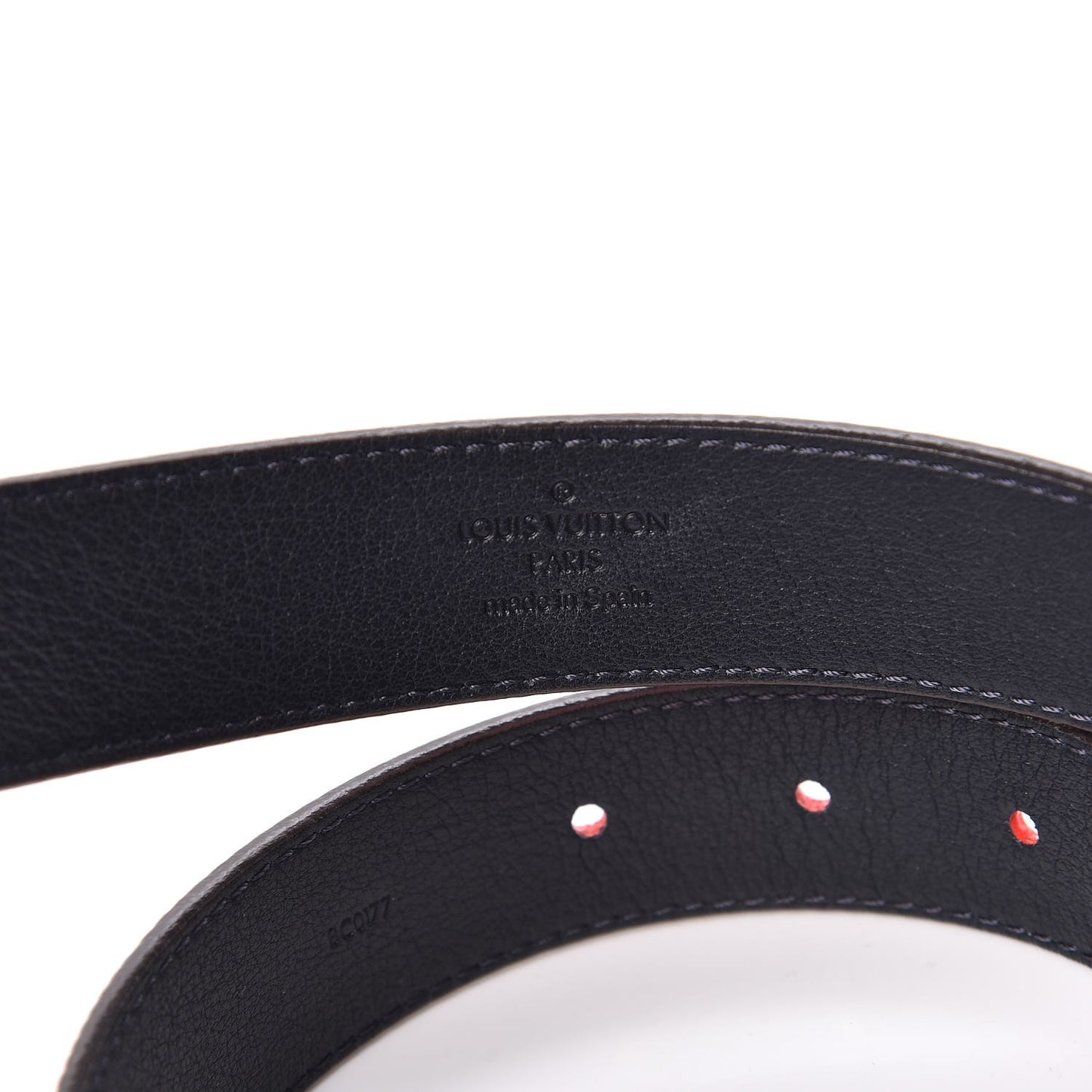 Epi 30mm LV Twist Belt 90 36 Denim Red