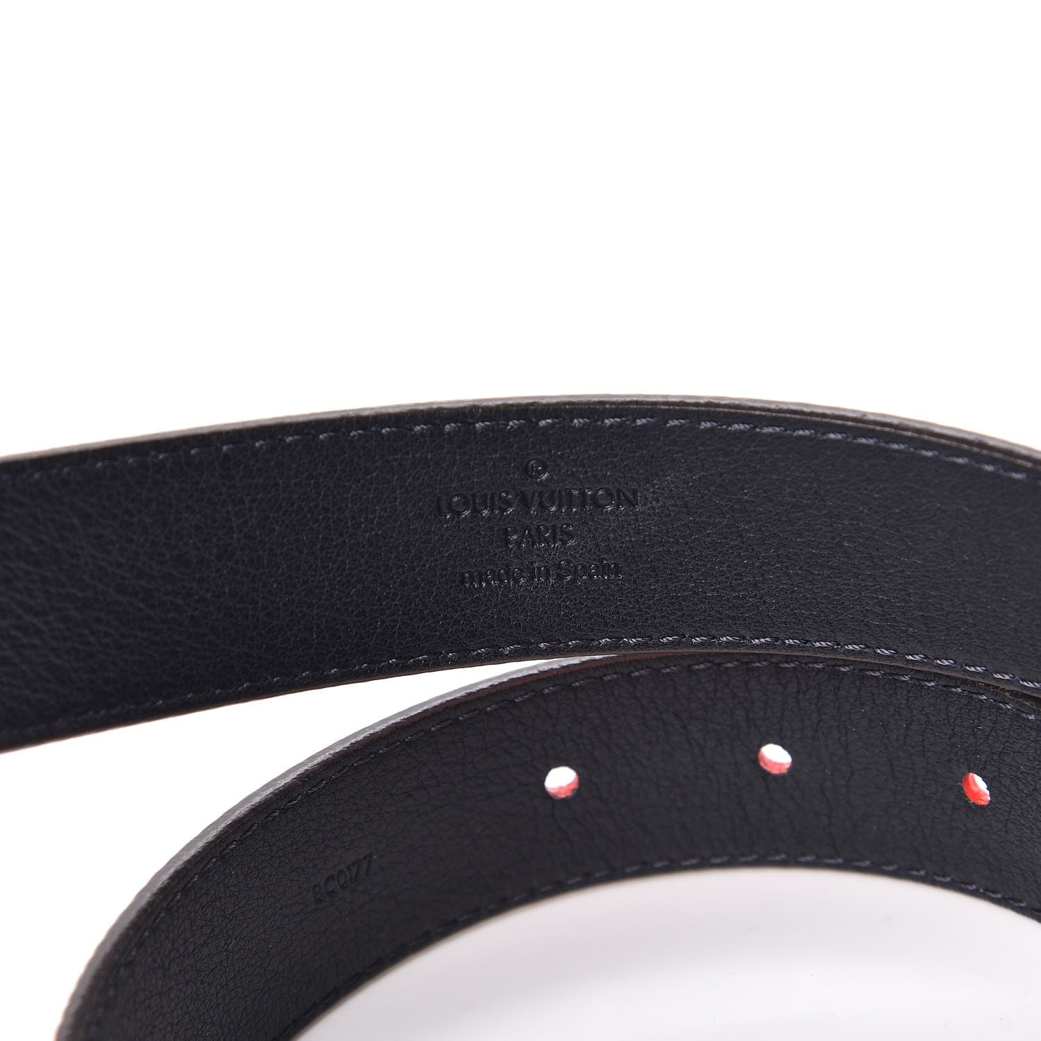 Louis Vuitton Epi 30mm LV Twist Belt 90 36 Denim Red 9 of 10